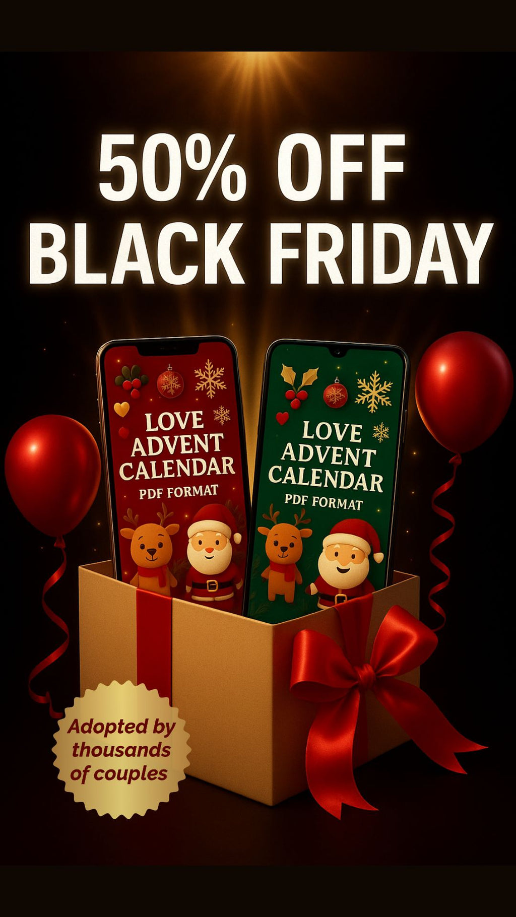 ❤️ Lovers’ Advent Calendar (PDF)  24 Days to Have Fun & Grow Closer